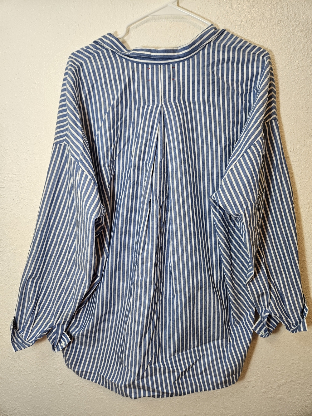 Xirena Tesse Top 100% Cotton Striped Blue White Women's Button Shirt Sz Medium - Picture 2 of 7